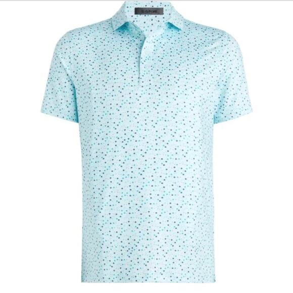 G/FORE Aye Poppy Tech Jersey Modern Spread Collar Golf Polo XL - Picture 1 of 10